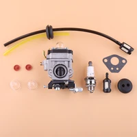 carburettor kit for 52cc 49cc 43cc gasoline brush cutter with seal hose spark plug petrol filter accessories parts