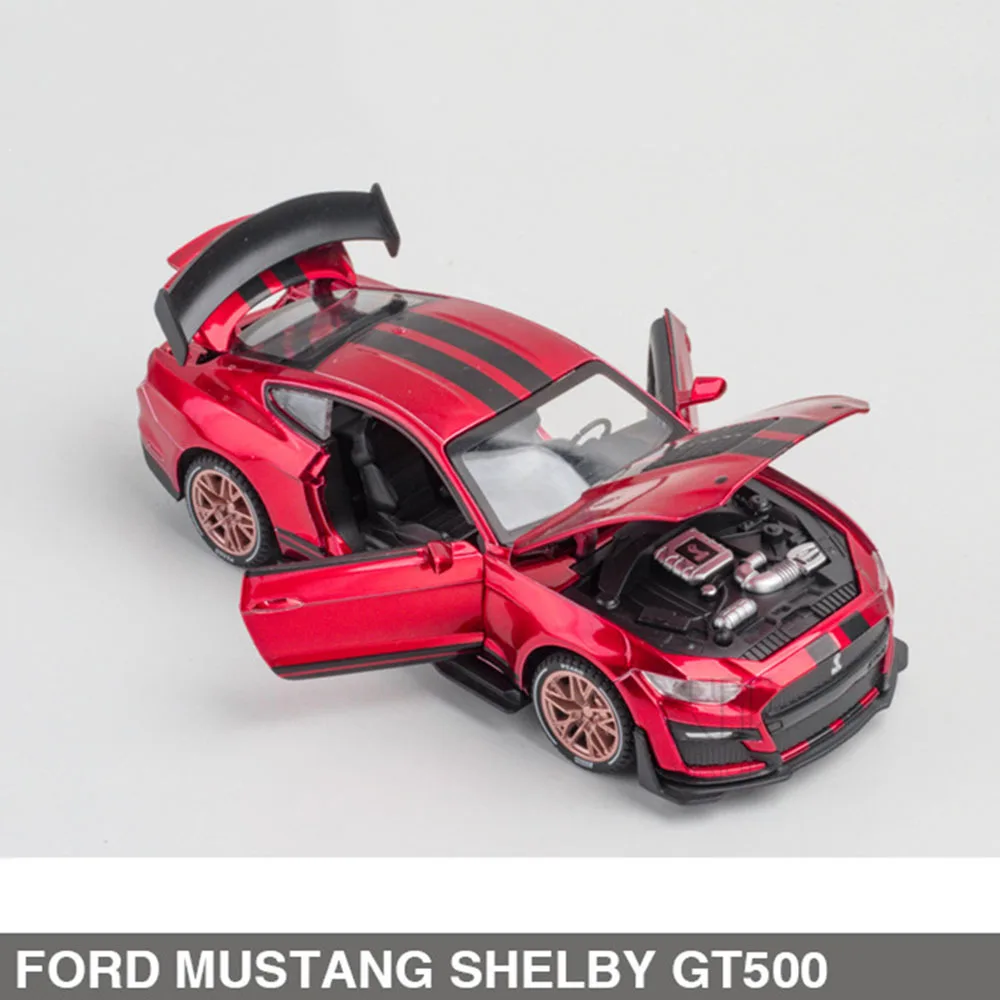 1/32 Ford Mustang Шелби GT500 литья под давлением брелок для автомобильных ключей модель