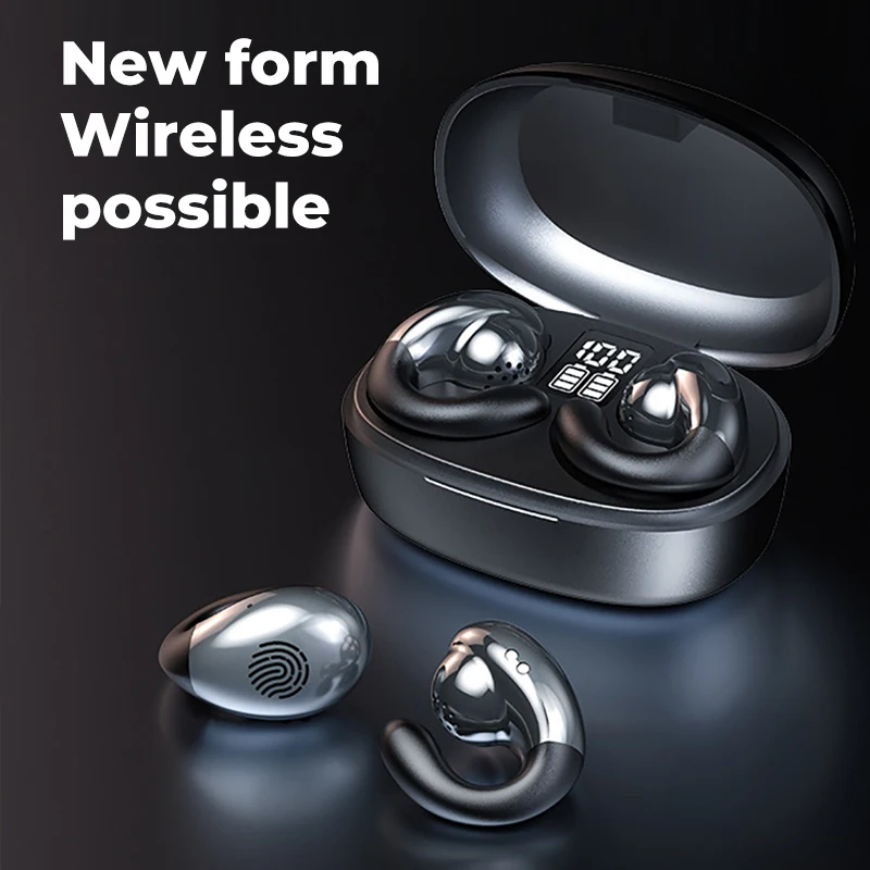 TWS-наушники Bluetooth 5 2 с костной проводимостью Спортивные Беспроводные