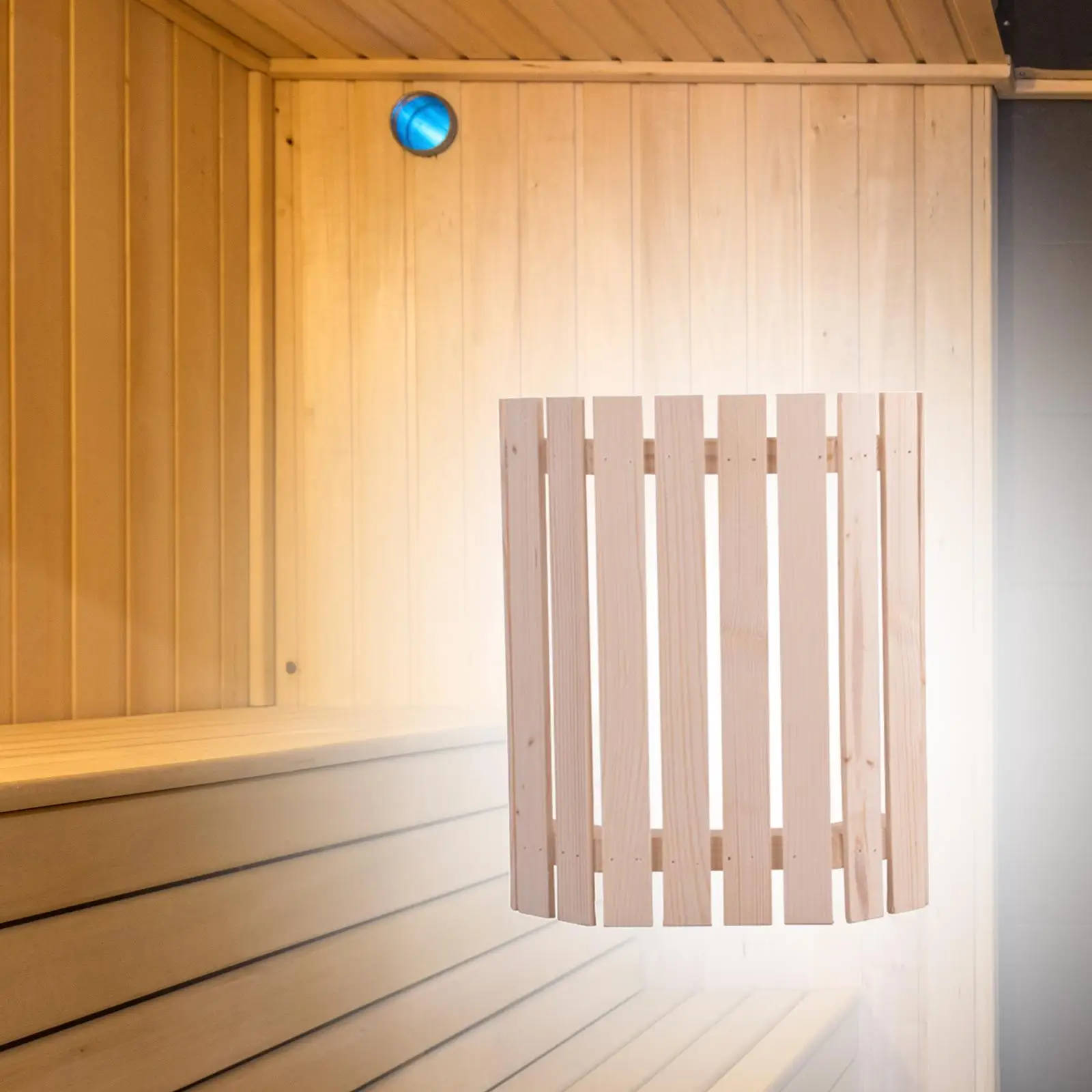 

Wood Lampshade, Sauna Room Lamp Shade, SPA Accessories, Wooden Lampshade Light Shade for Steam Room Sauna Room Home