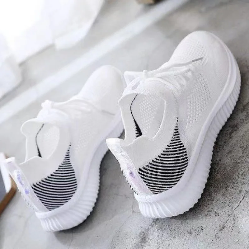 Women's Shoes Spring White New Breathable Sports Mesh Multifunctional Summer Walking Woven Non-slip Women's Sneakers