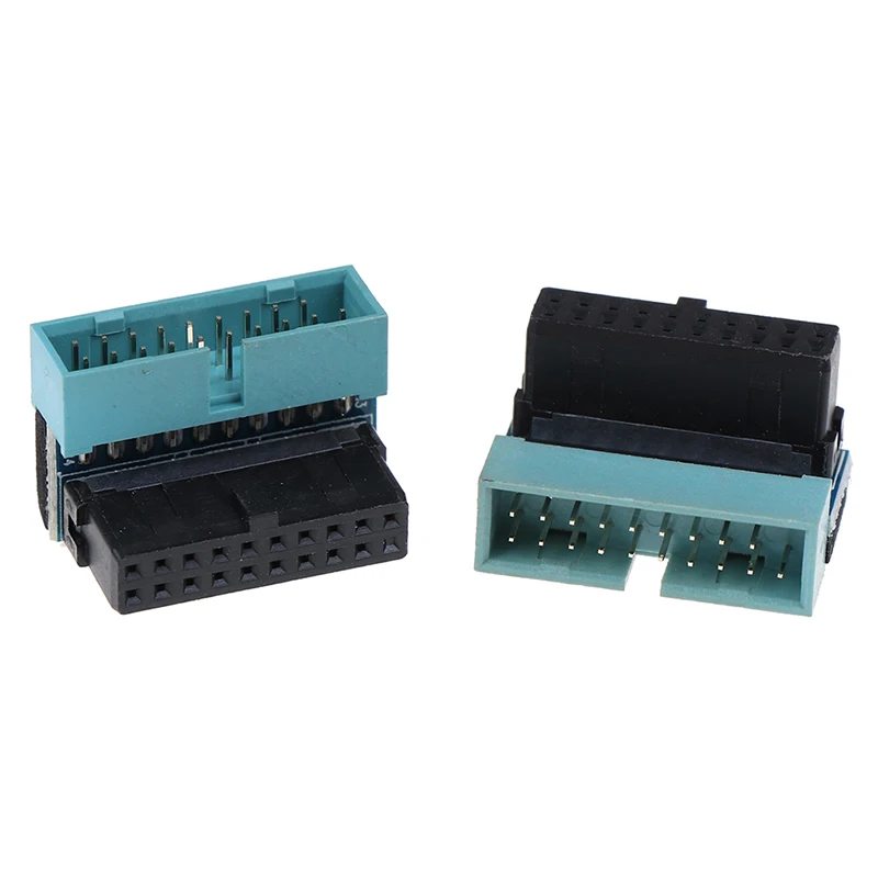 

1PC USB 3.0 20pin Male To Female Extension Adapter Up Down Angled 90 Degree For Motherboard Mainboard