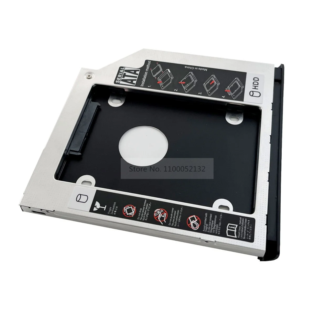 

with Faceplate Bezel Bracket 2nd SSD HDD Hard Drive Optical bay Caddy Frame Adapter Tray for HP EliteBook 2530p 2540p