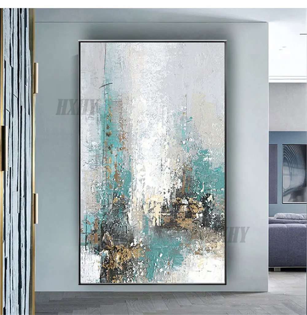 

Современный холст, Настенный декор, искусство, ручная роспись, абстрактная масляная живопись на холсте, настенная живопись, искусство для д...