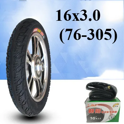 

16 Inch Inflatable Wheel Tyre 16x3.0 (76-305) Inner and Outer Tire for Electric Vehicle Parts