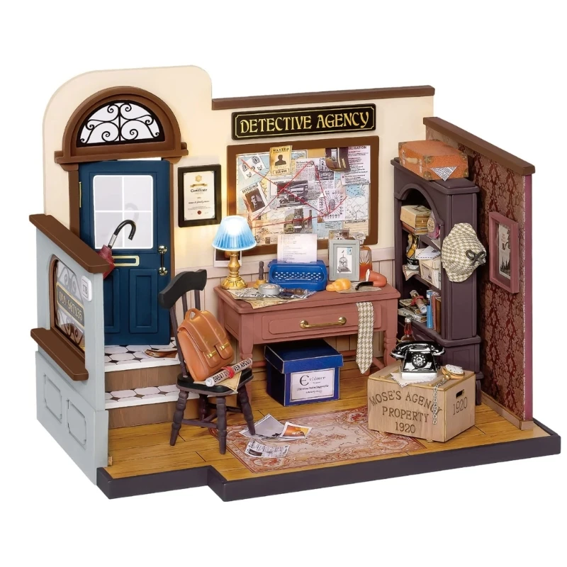 

Сборный миниатюрный кукольный домик Y55B, игрушечный домик, набор обучающей игрушки