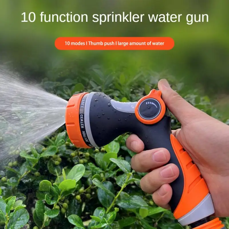 

High-Pressure Water Spray Gun 8 Modes Spray Lawn Multi-Function Car Wash Hose Sprinkle Nozzle Garden Watering Sprinkler Tool