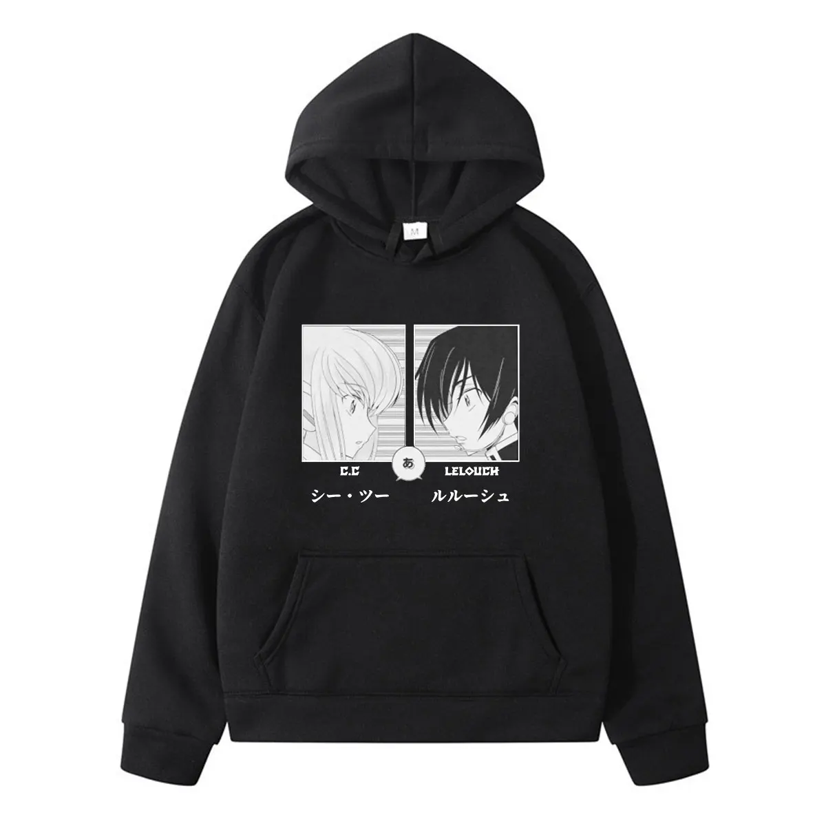 

Anime Code Geass Lelouch Lamperouge Harajuku Classic Comic Print Winter Long-sleeved Thick Loose Sports Couples Hoodie Simple