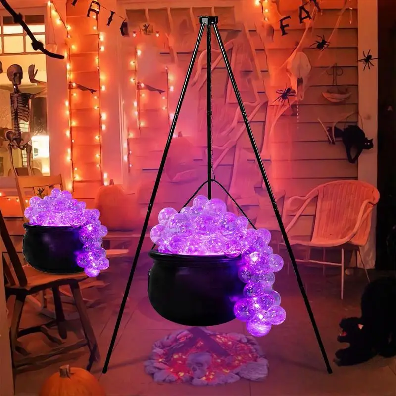 Большой колпак горшки Хэллоуин украшения винтажный Декор Светильник up Witches Cauldron