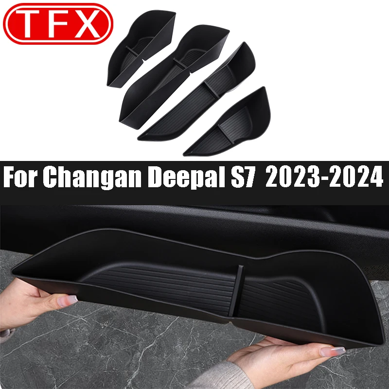 Для Changan Deepal S7 2023 2024 Автомобильный Дверной слот коробка для хранения Органайзер
