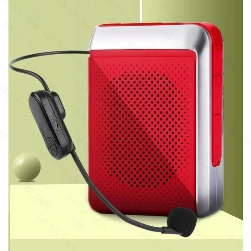 Усилитель голоса, беспроводной микрофон, Bluetooth 5.0, динамик, портативное FM-радио, мегафон для преподавателей, школьников, гидов (art.: 3920db17dcd54) - 3920db17dcd54