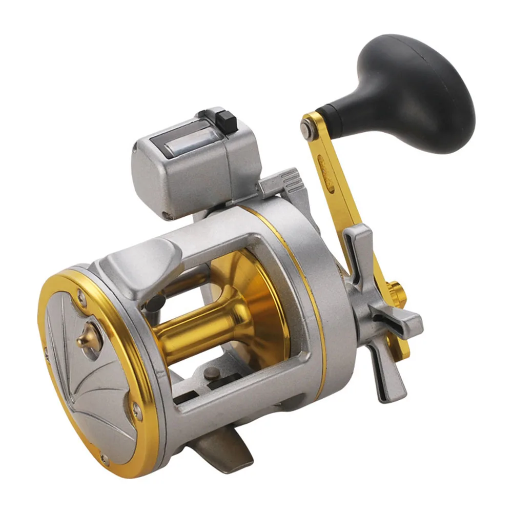 

Drum Reel Fishing Reel Right Hand Sea Trolling Fishing Electronic Counting Extended Crank Fish Accessories Outdoor Fishing