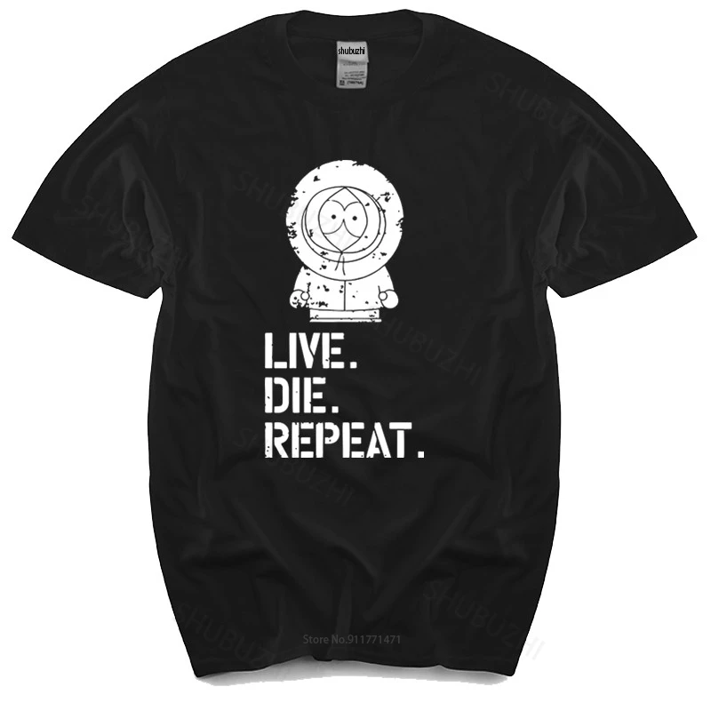 

Футболка мужская с круглым вырезом, Лидер продаж, Мужская футболка, футболка с надписью «Южный Парк Кенни», женские футболки, новая футболка...