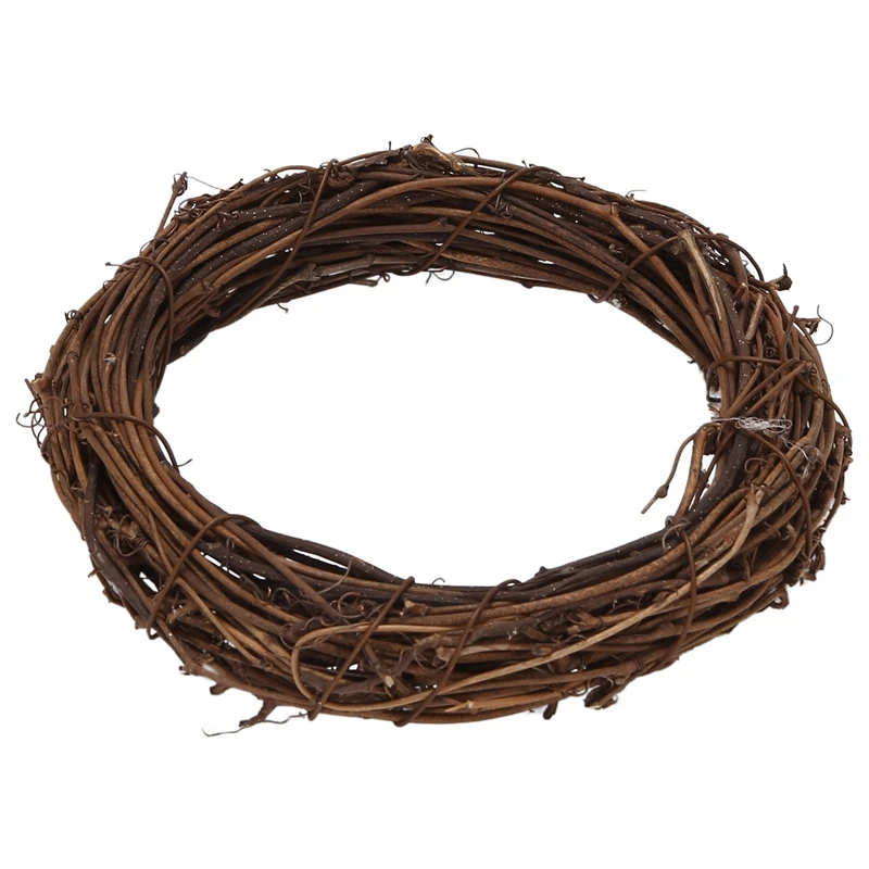 

8 Pieces 2 Sizes Natural Grapevine Wreaths Vine Branch Wreath Garland For DIY Christmas Craft Rattan Front Door Wall-ABUX