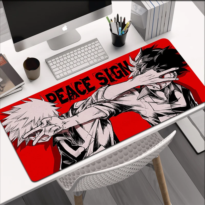 

Mousepads Keyboard Mouse Pad for Laptop Notebook Gamer Pad Anti-slip Rubber Mouse Pad Anime My Hero Academia Gaming Mouse Pad