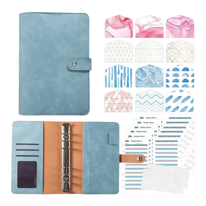 

A6 6-Ring Binder Budget Cover Organizer A6 Binder Expense Budget Sheets For Money Saving Cash Envelopes System