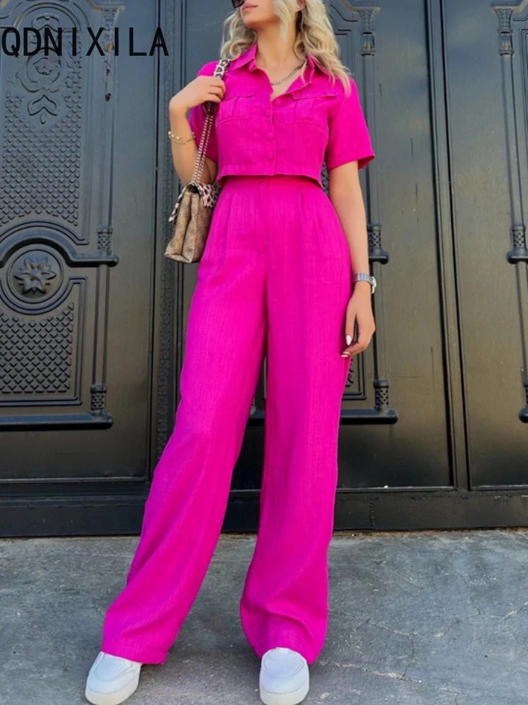 Женские летние комплекты брюк повседневный спортивный костюм офисные