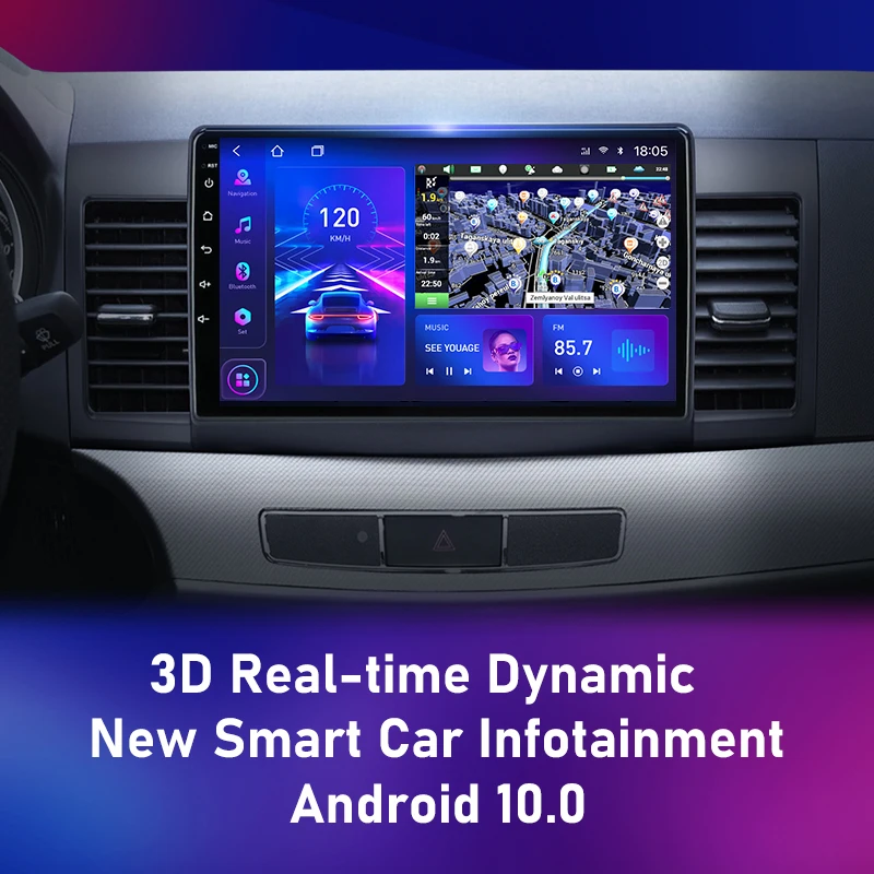 srnubi android 10 car radio for mitsubishi lancer 10 cy 2007 2017 multimedia video player 2 din wifi navigation gps stereo dvd free global shipping