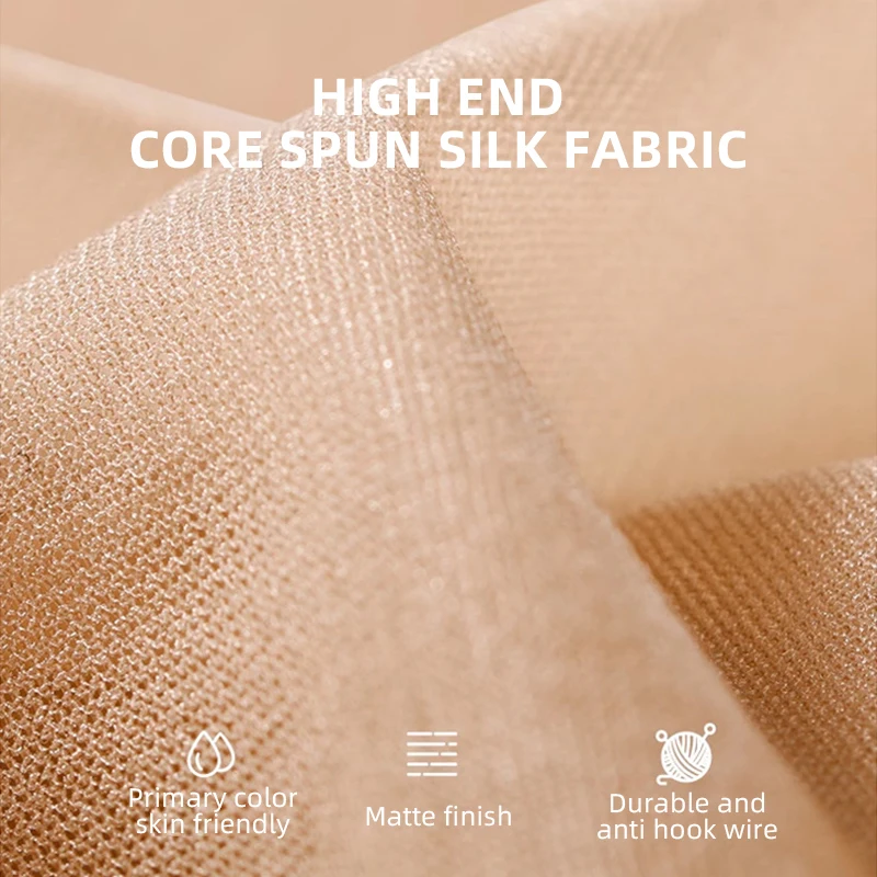 Kave 3-пары нейлоновых прозрачных чулок до бедра шелковистые полупрозрачные