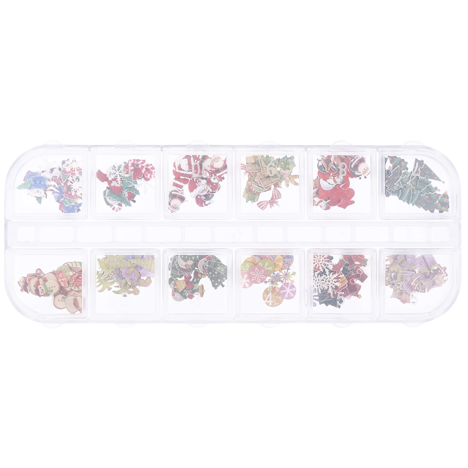 

1 Box Christmas Attractive Nail Patch Nail Decoration