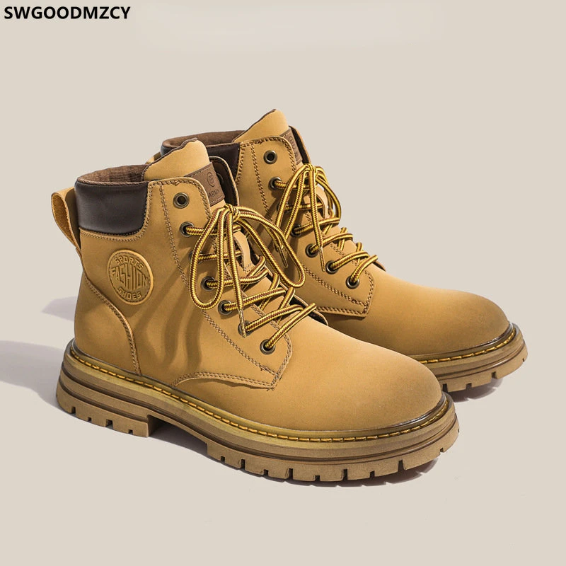 

Stivali Casuales Ankle Boots for Men Leather Shoes for Men Snow Boots Winter Shoes for Men Casual Shoes Platform Boots Chaussure