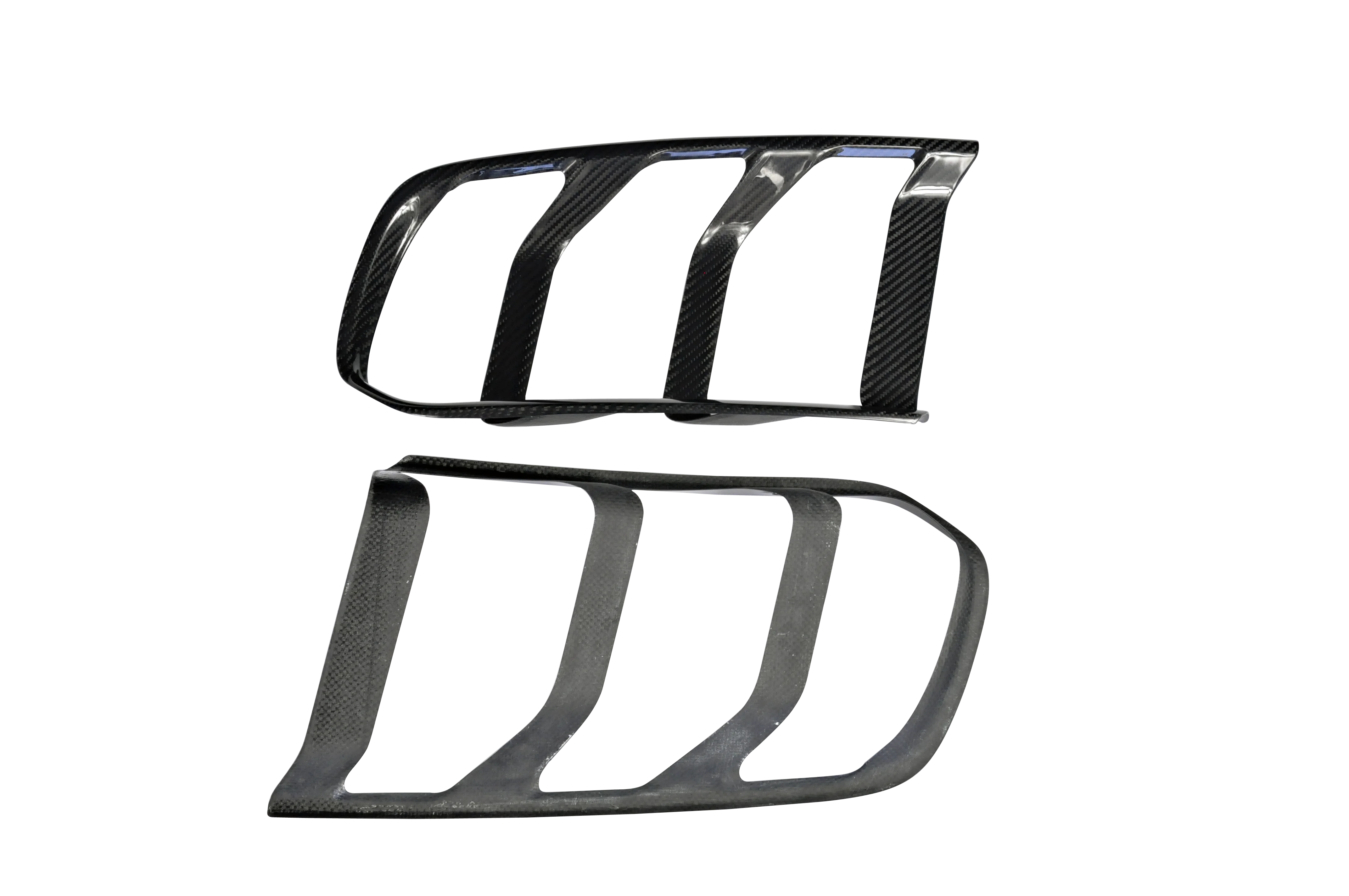 Добавить стиль крышка заднего фонаря глянцевый черный цвет сухое настоящее