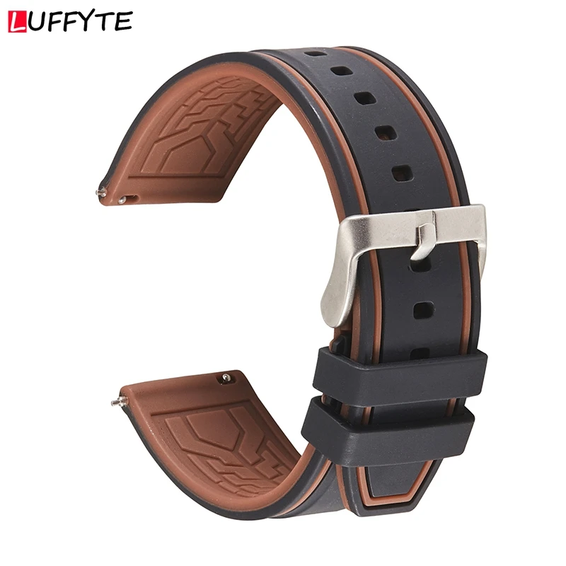 

Quick Release Watchband 20mm 22mm 24mm Silicone Soft Watch Straps Bracelet Men Women Replace Strap Watches Accessories