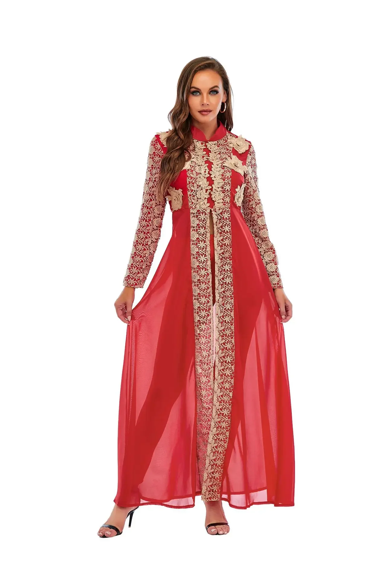 

Abaya Dubai Muslim Sets Dress Kaftan Turkish Islamic Clothing Abayas African Dresses For Women Robe robe mariage musulmane