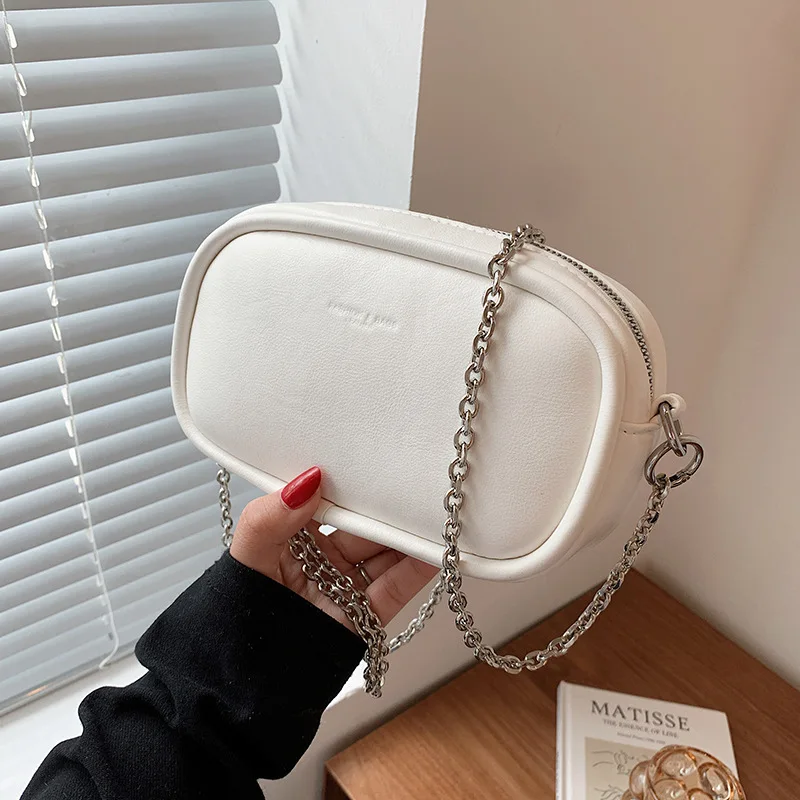 

High-quality Ladies' Small Bags 2021 New Summer Trendy Fashion Messenger Bag European and American Chain Simple Small Square Bag