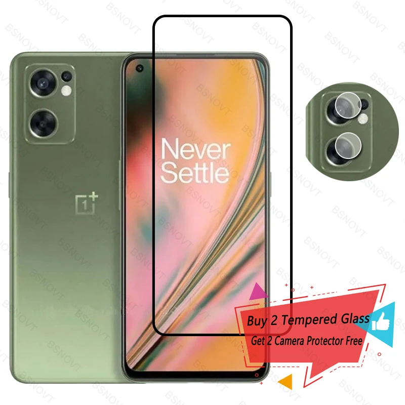 

For OnePlus Nord CE 2 5G Glass OnePlus Nord CE 2 Screen Protector Full Cover Tempered Glass For OnePlus Nord CE 2 5G Camera Lens