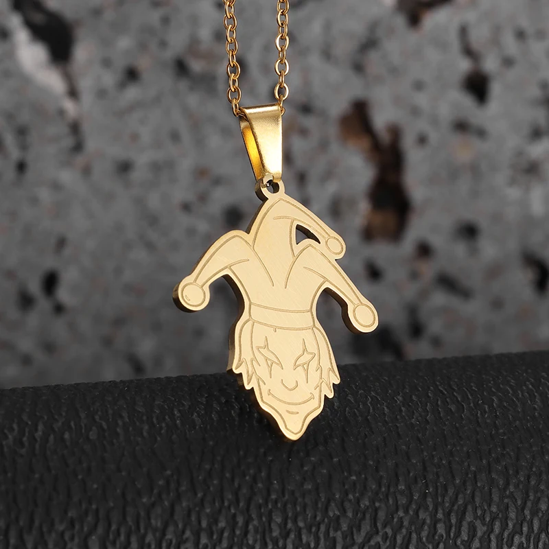 

Stainless Steel Gothic Cosplayer Pendant Necklace Fashion Charm Christmas Jewelry Gift