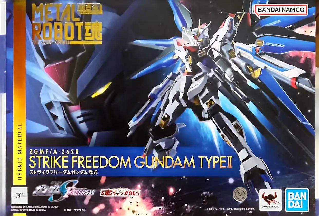Фото Металлическая фигурка BANDAI ROBOT Damashii ZGMF/A-262B, коллекционная модель Gundam SEED FREEDOM, подарок для фанатов №2