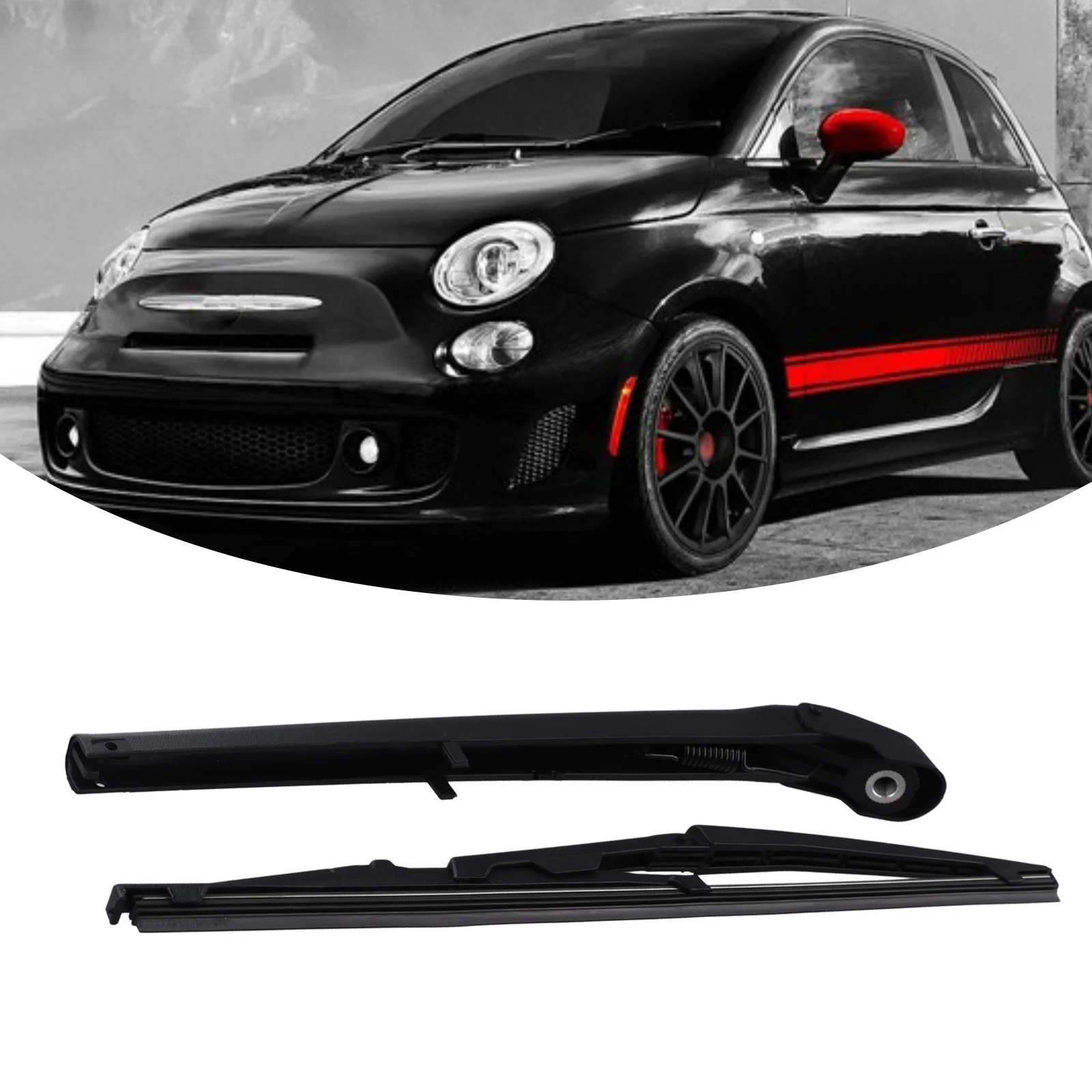 Фото Задний стеклоочиститель для Fiat Panda Mk2 Hatchback 2003-2012, 33 см, для оптимальной видимости и эффективности №1