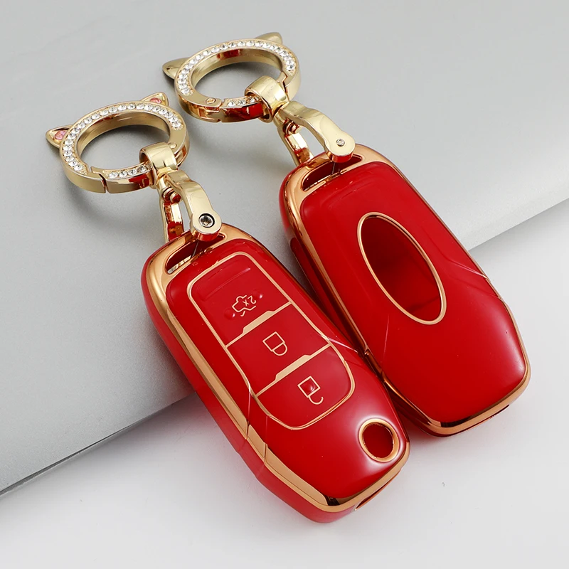 

Модный ТПУ чехол для автомобильного ключа дистанционного управления чехол для Ford Fusion Fiesta Mondeo Ecosport Kuga Escort Everest Ranger F150 аксессуары