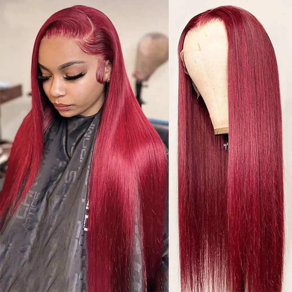 Ed 99j 13x4 Transparent Lace Frontal Human Hair Wigs