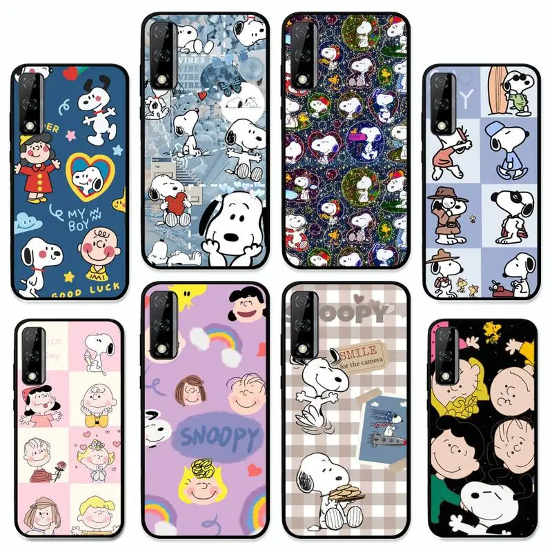 

Cute Snoopy Dog Phone Case for Huawei Y 6 9 7 5 8s prime 2019 2018 enjoy 7 plus