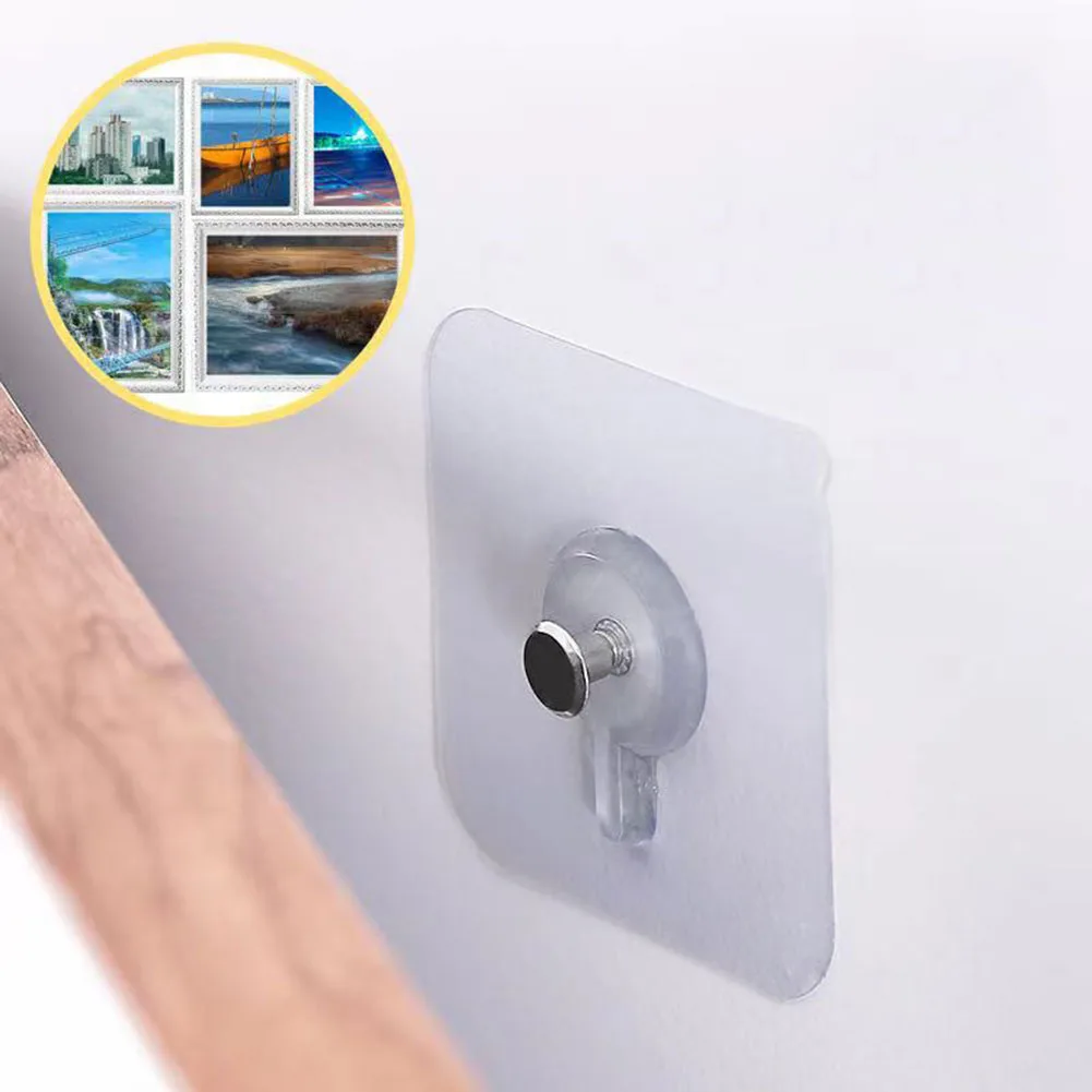 

1/5 шт./лот немаркировочные винтовые наклейки без отверстий Держатель для фоторамки стойка для украшения стен вешалка самоклеящийся крючок ...