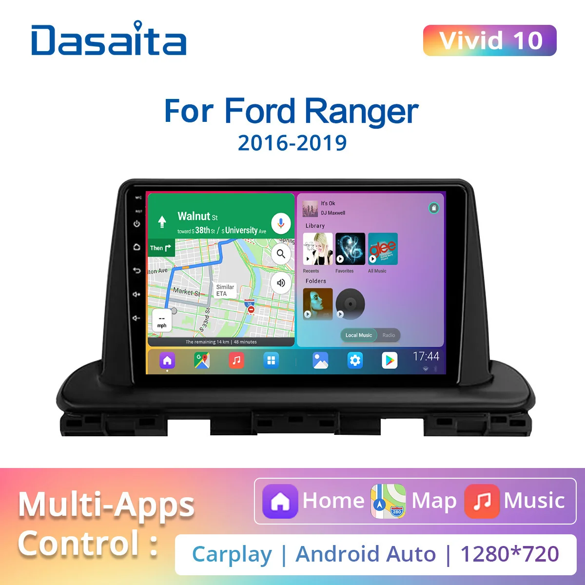 

Dasaita Vivid10 MAX10 PX6 For Kia Cerato 4 IV 2018 2019 2020 2021 Car Radio Android GPS Navi Carplay Auto 1280*720 IPS BT5.0