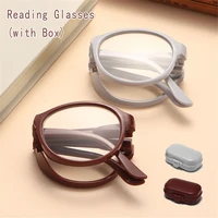 folding reading glasses with glasses case unisex portable lightweight presbyopic eyeglasses reader glasses strength 1 0 4 0