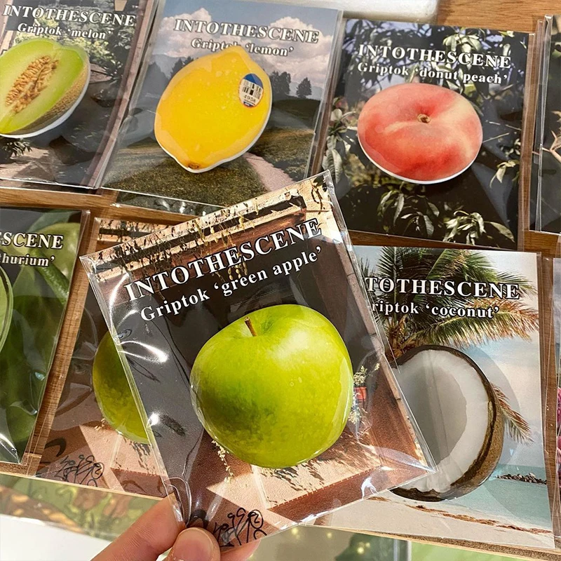 Глянцевый держатель Griptok для телефона с рисунком кокоса лимона фига |