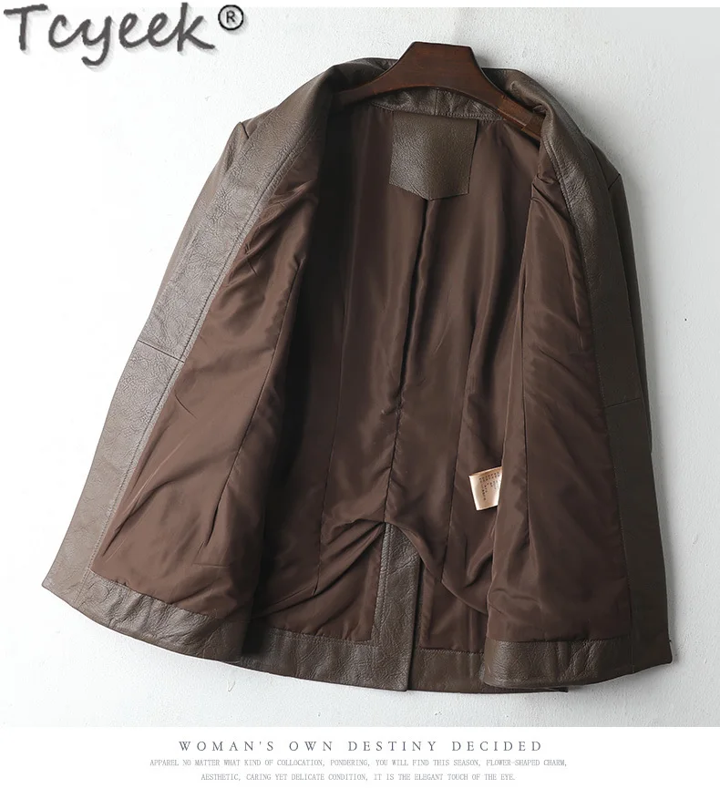 Куртка Tcyeek из натуральной кожи
