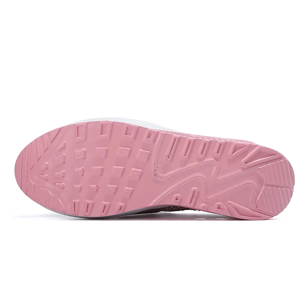 Women's Air Cushion Anti-skid and Wear-resistant Half Slippers Fly Woven Mesh Shaking Shoes Lightweight Comfortable Casual Shoes