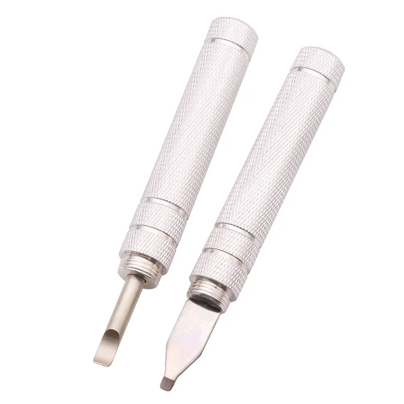 2 in 1 Watch Opener Pry Knife Durable Curved Prying Head Remover Watch Battery Replacement Watch Repair Work Tool
