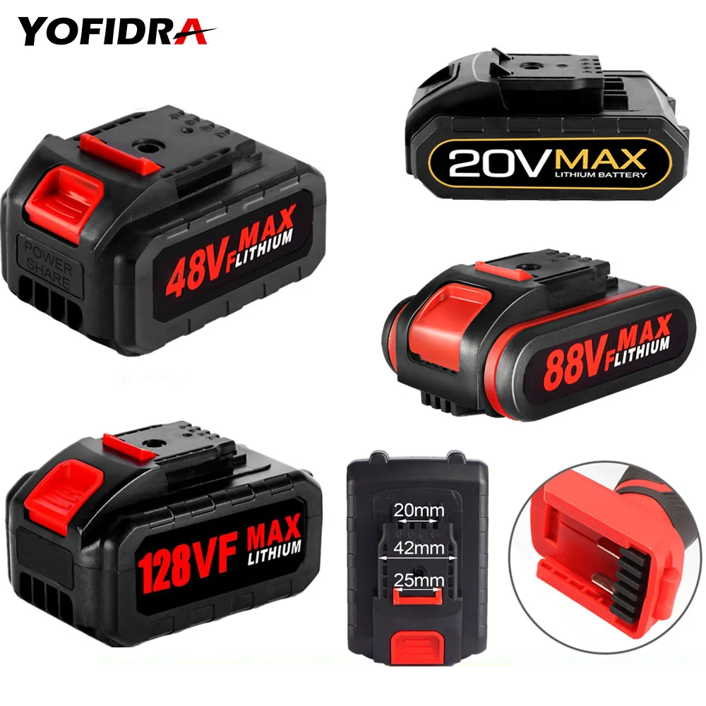 

128VF 48VF 98VF 88VF Rechargeable Lithium Ion Battery For Worx Cordless Screwdriver Replacement Battery + EU Charger