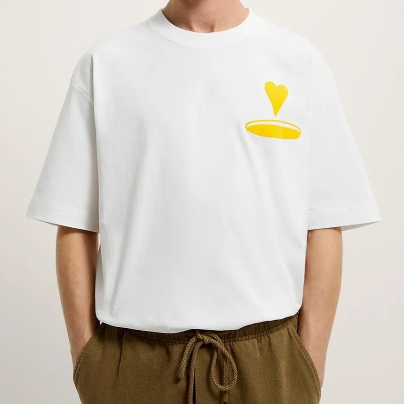 

2022 Spring and Summer New Printed T-shirt Couple round Neck Short Sleeve Shirt