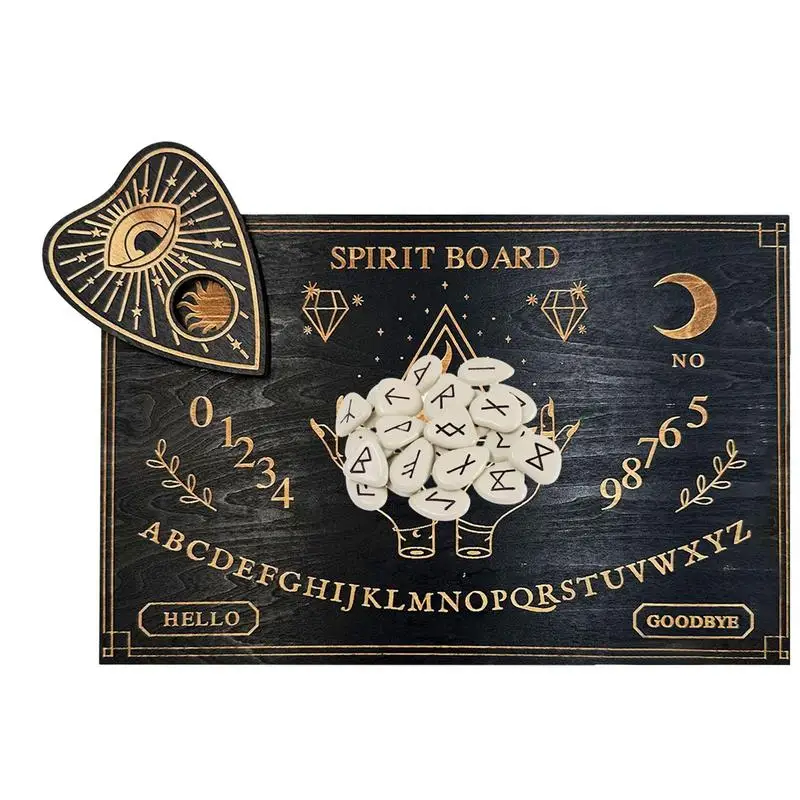 

Доска для гадания, деревянный прибор для принятия решений, доска для сообщений с буквами и числами, маятниковая доска для ведьмы, принадлежности, дух