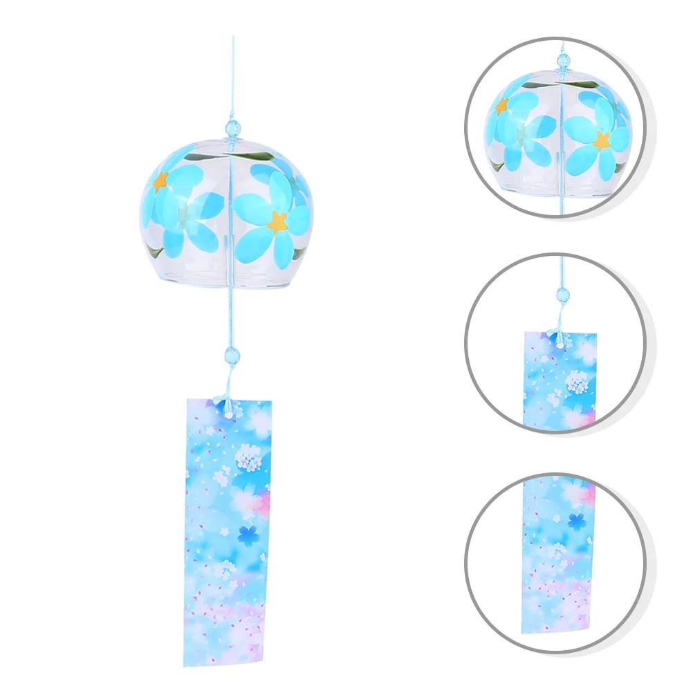 

2pcs Japanese Style Wind Bells Garden Balcony Wind Chimes Glass Hanging Decor