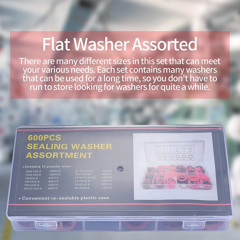 Акция! 600 шт. набор для стиральной машины 12 размеров |