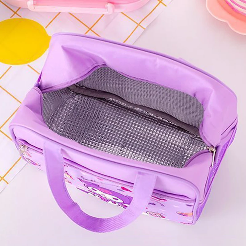 Sanrio Kawaii Kuromi студенческий ланч-бокс Cinnamoroll Hello Kitty аниме мультфильм милые дети