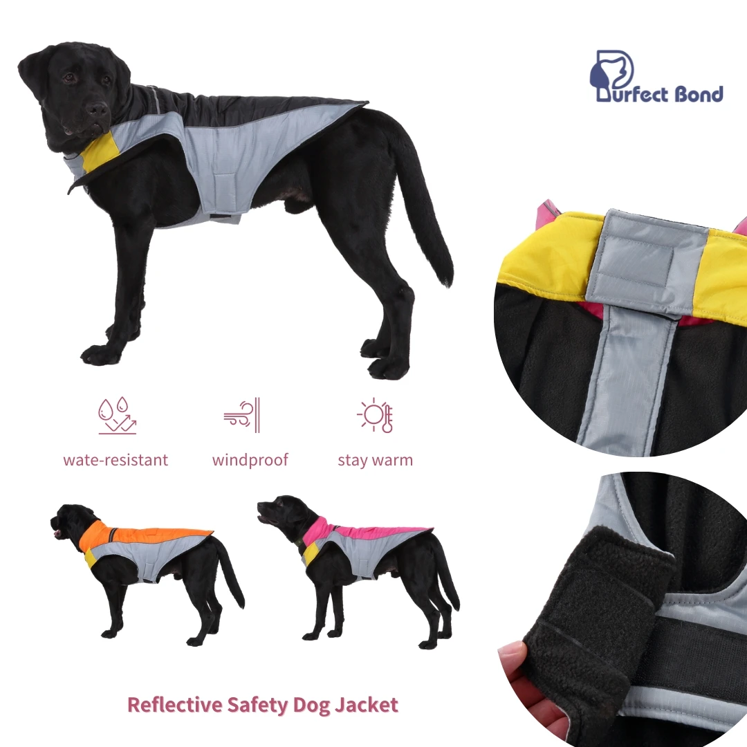 

Reflective Safety Dog clothes, Dogs High Visible Outdoor Activity Day and Night, Hunting and Walking, Dog Jacket Coat